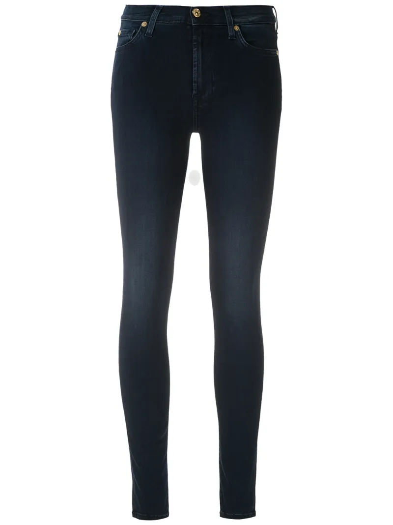 7 For All Mankind Skinny Fit Jeans In Blue