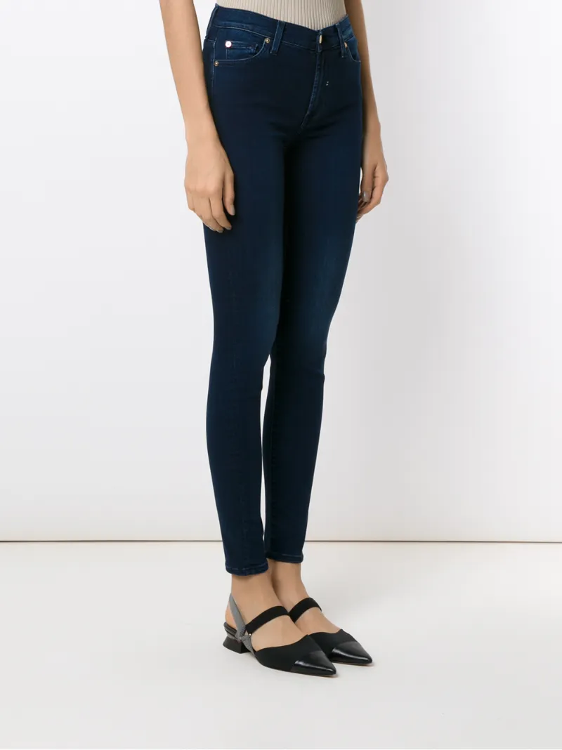 7 For All Mankind Skinny Fit Jeans In Blue