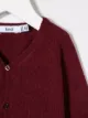 Knot long-sleeve fitted cardigan