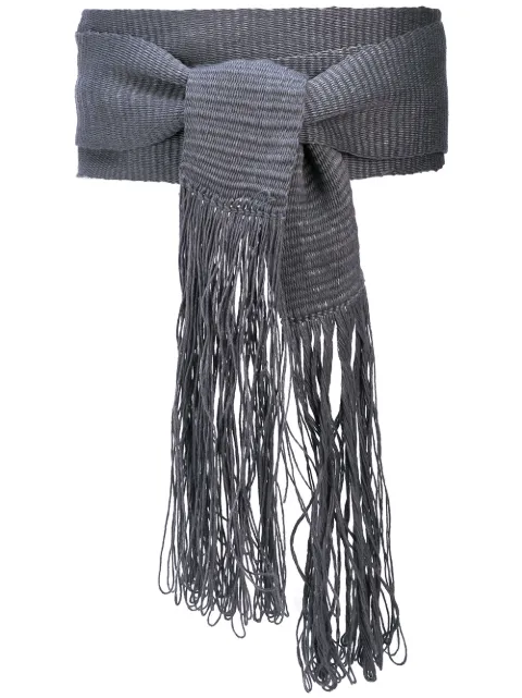 VOZ fringed wrap-style belt