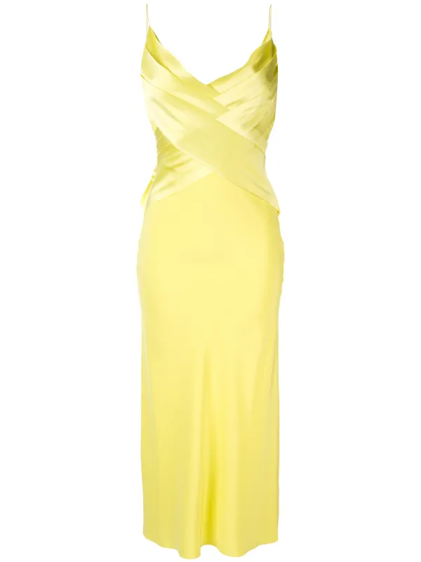 dion lee yellow dress