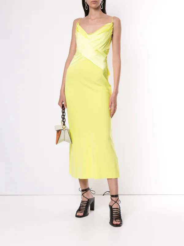 dion lee yellow dress