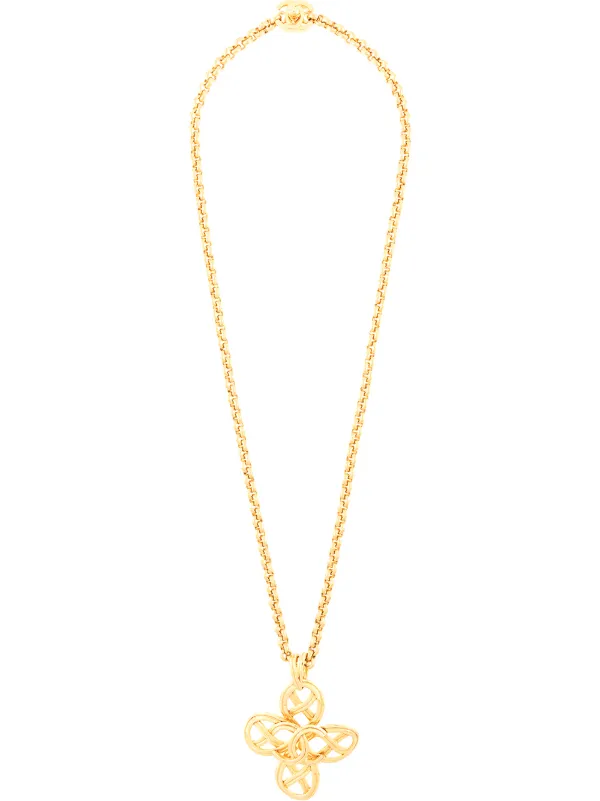 chanel cross necklace