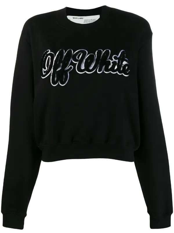 black logo jumper