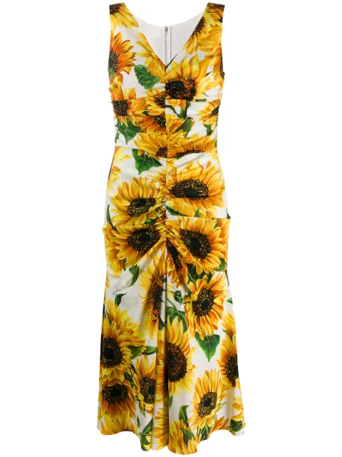 Dolce & Gabbana Vestido com estampa de girassol