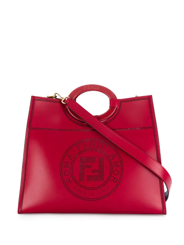 fendi perforated tote