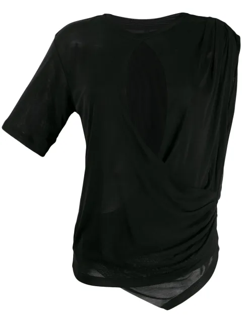 UNRAVEL PROJECT draped T-shirt