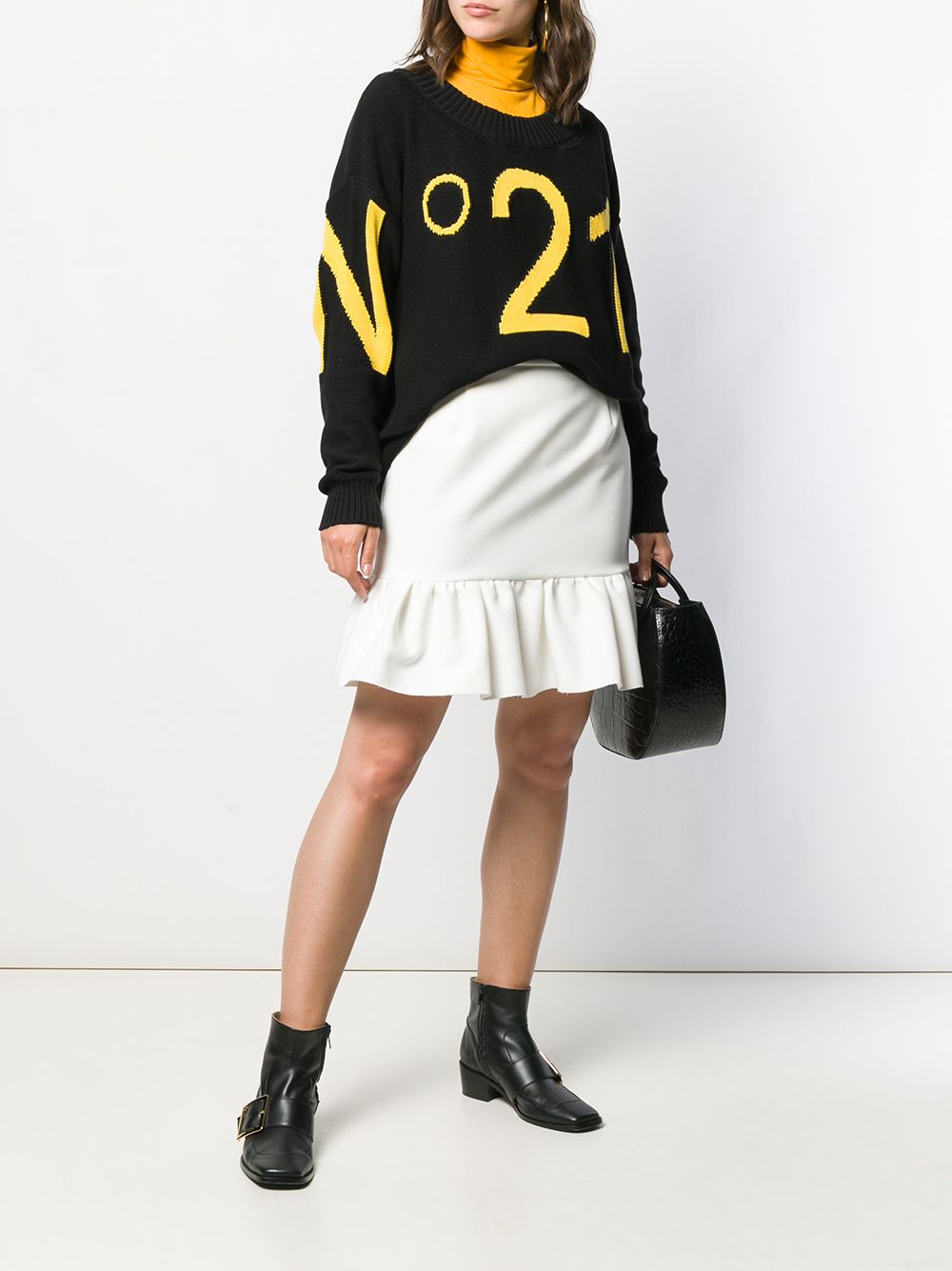 фото Msgm короткая юбка с оборками