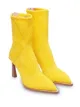 Fendi FFrame jacquard pointed-toe ankle boots