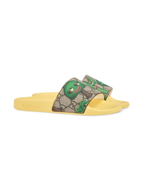 gucci yellow slides