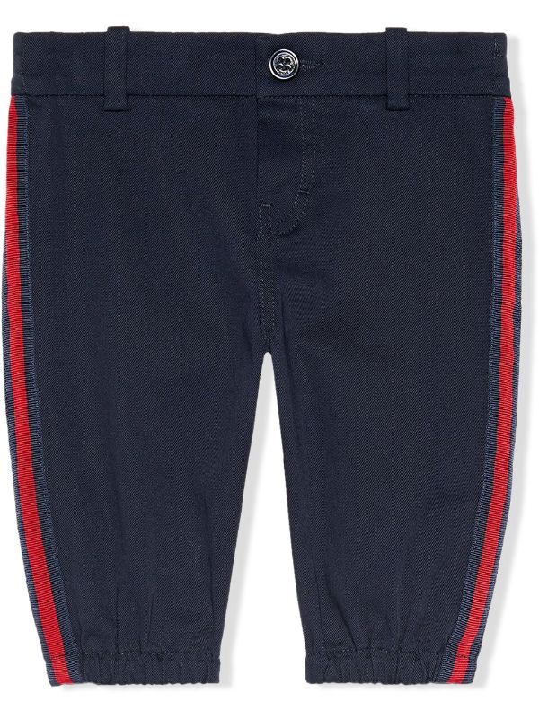 Gucci Navy Side Stripe Trousers Gucci