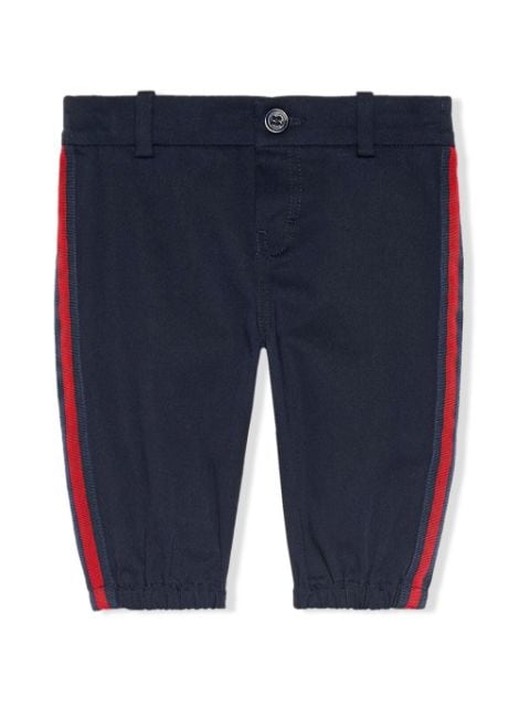 Gucci Kids logo-appliqué side-stripe trousers