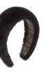 Fendi black shearling hair band