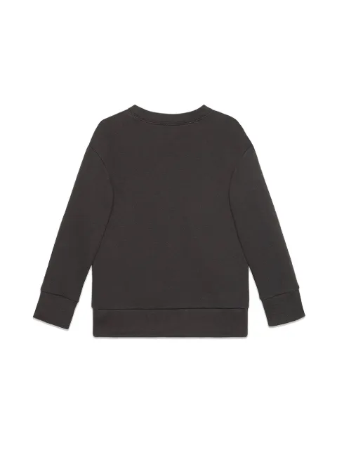 GUCCI logo embroidered sweatshirt