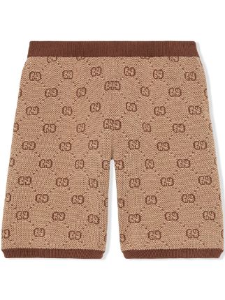 brown gucci shorts