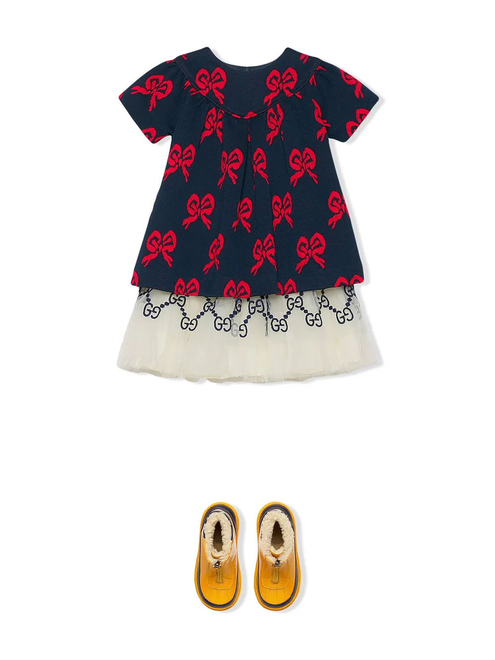 фото Gucci kids платье с принтом
