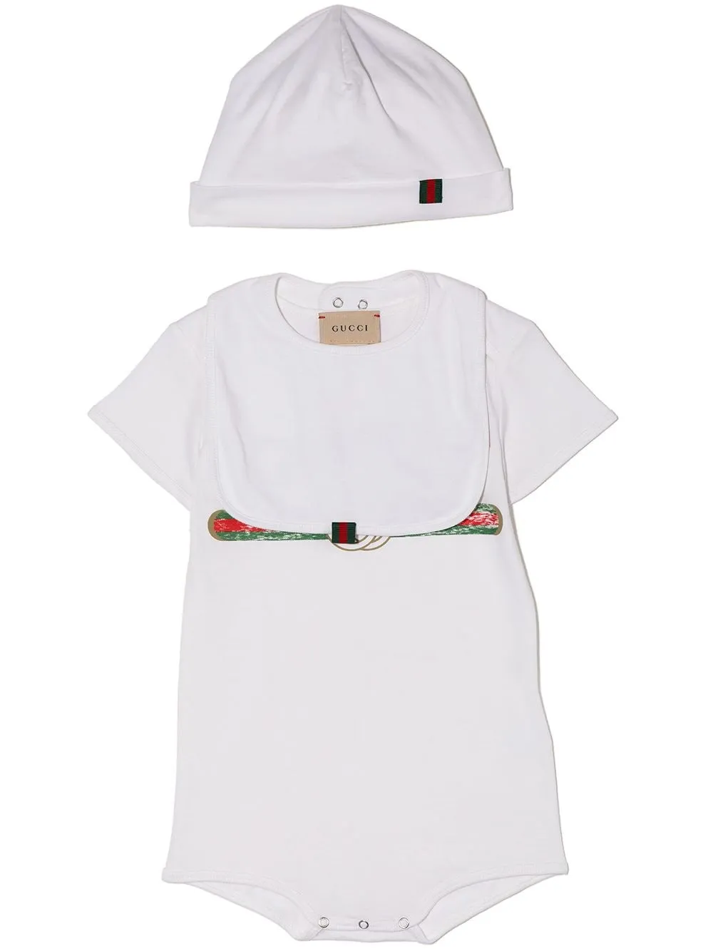 Image 1 of Gucci Kids logo printed babygrow set