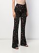 Derek Lam 10 Crosby Odessa Slim Flare Splatter Floral Trousers