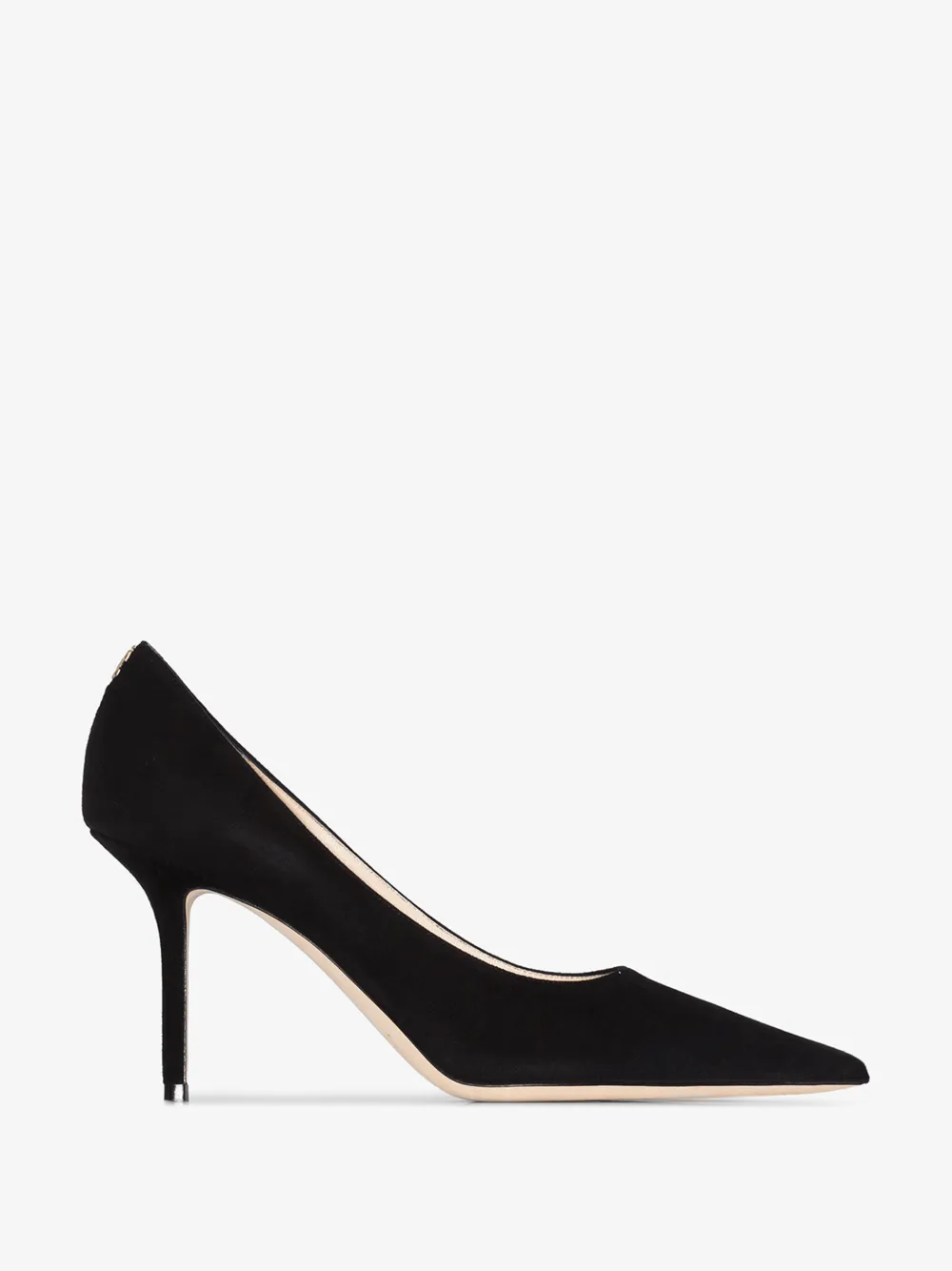 Jimmy Choo Romy 85 Spitze Pumps Aus Schwarzem Leder Mit Eidechsen-print In Black