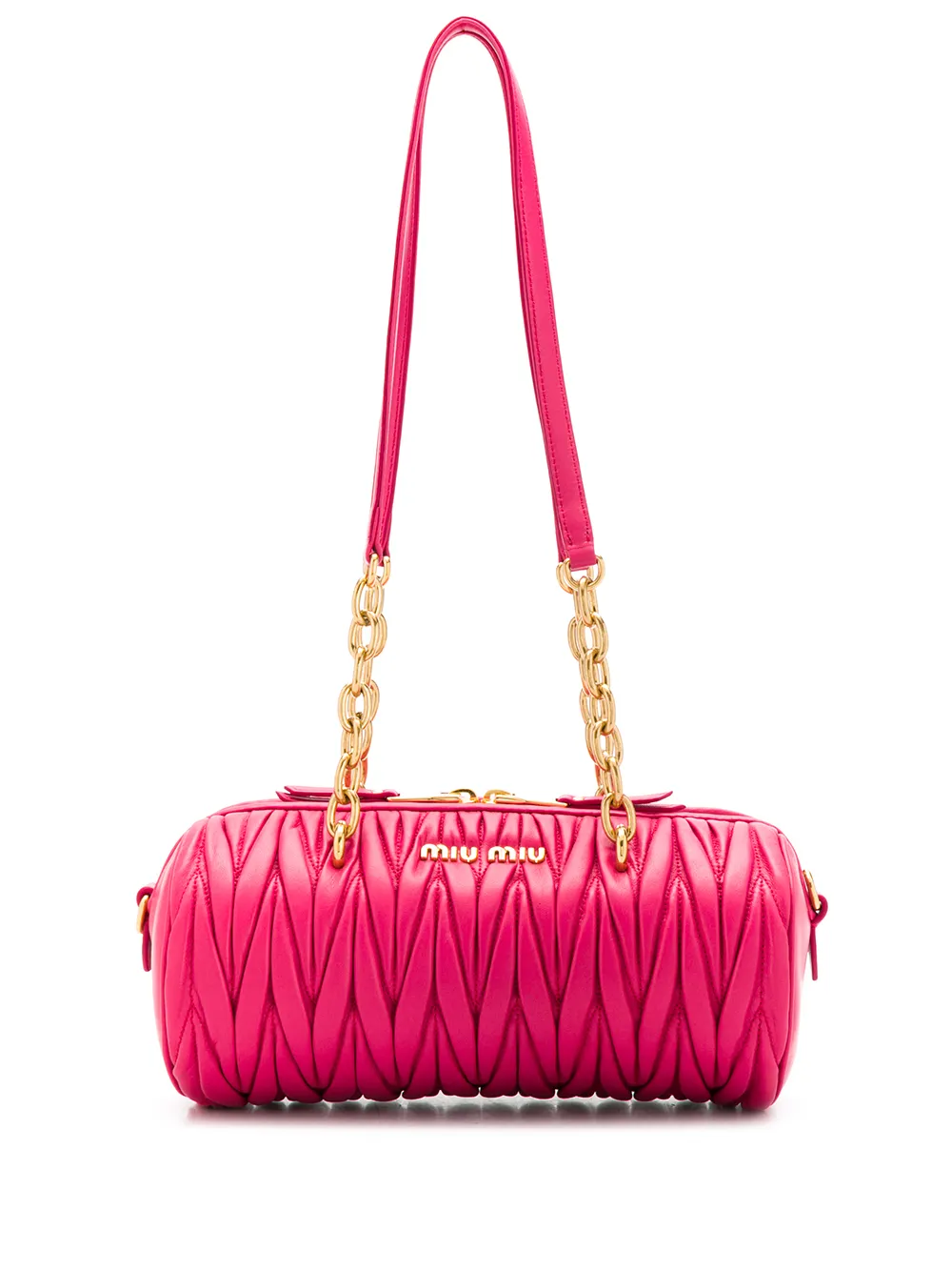 MIU MIU MATELASSÉ CYLINDER SHOULDER BAG