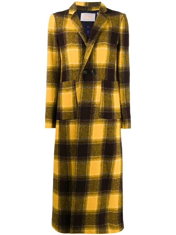 checked duster jacket