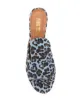 Paris Texas mules con motivo de leopardo y tacón grueso