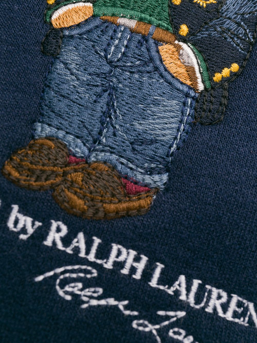 polo bear embroidered hoodie