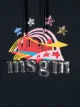 Msgm Kids كنزة بغطاء رأس وشعار مطرز بالترتر
