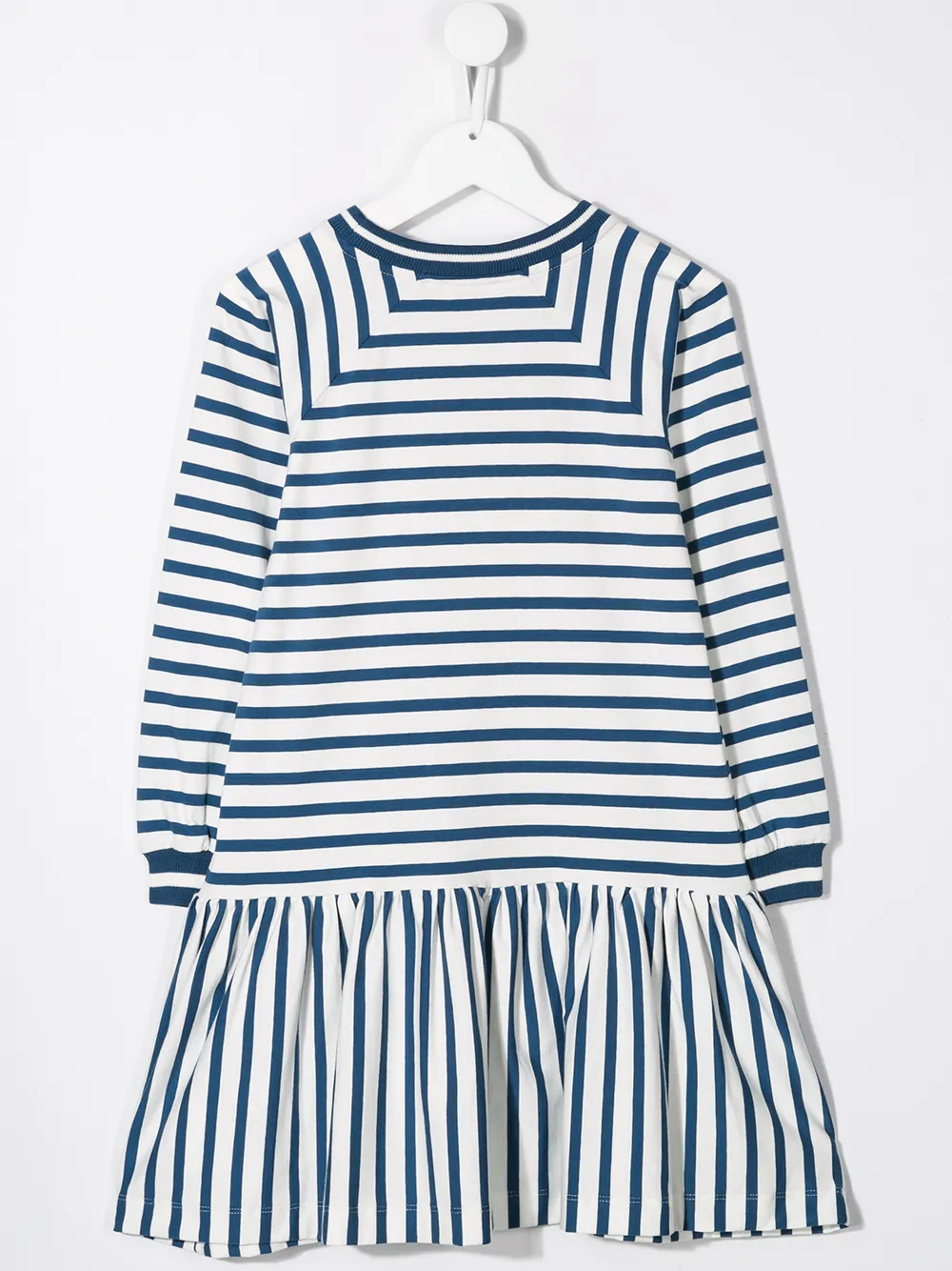 Monnalisa Jurk met strik applicatie Blauw