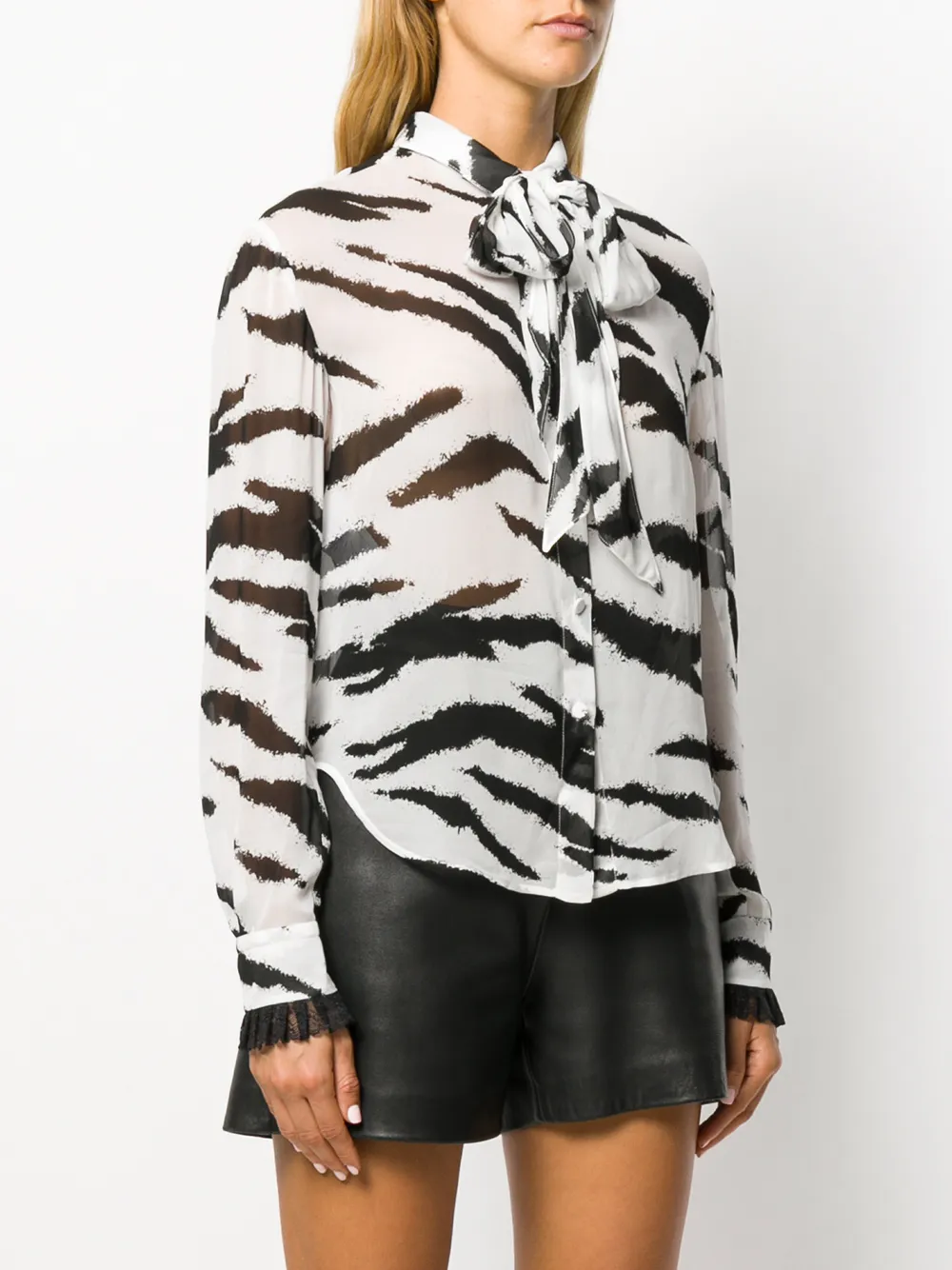 Philosophy Di Lorenzo Serafini Blouse met strikje Zwart