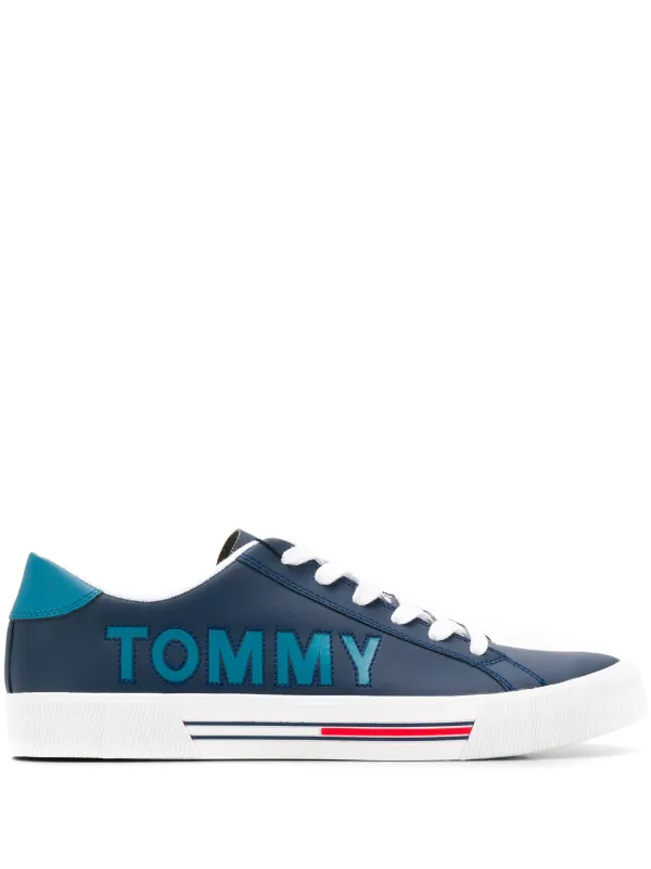 tommy jeans leather sneaker