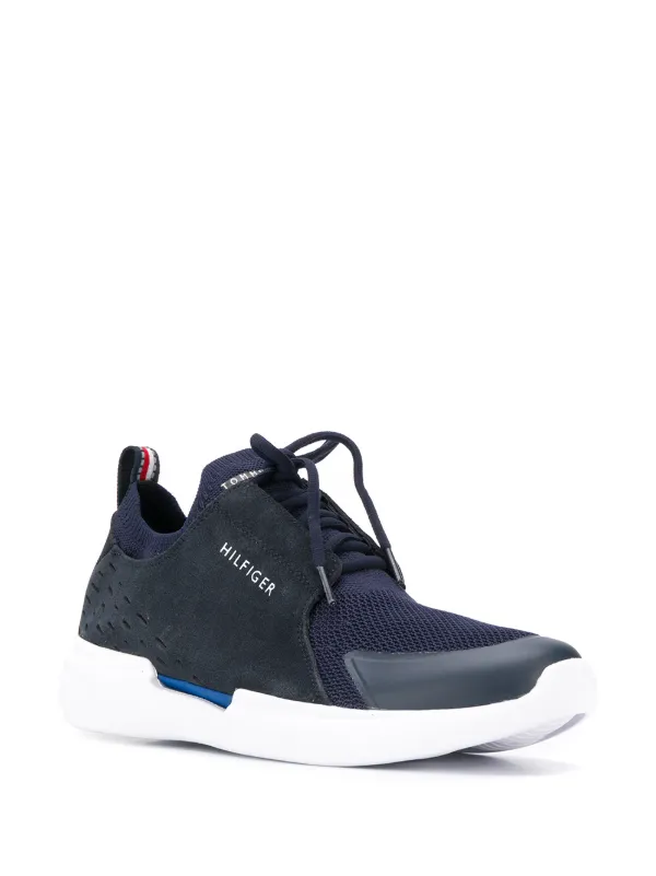 tommy hilfiger chunky suede panel trainers