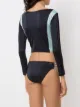 Brigitte long sleeved bikini set