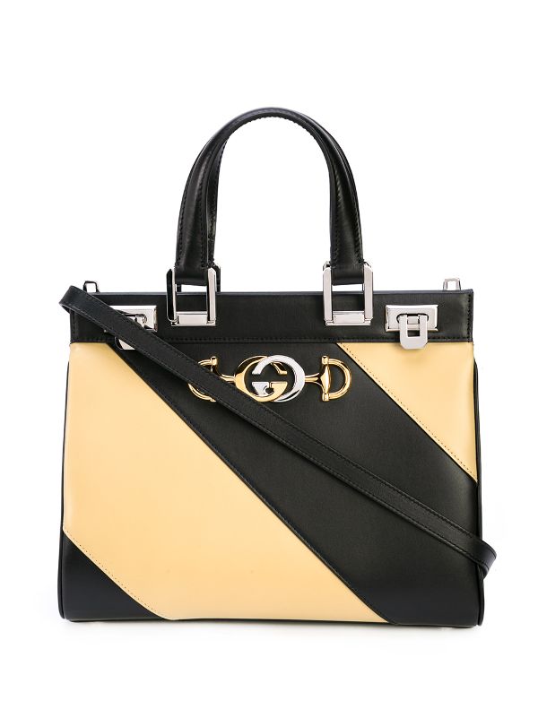 gucci black handbag with stripe