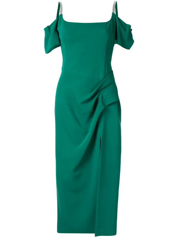 manning cartell green dress