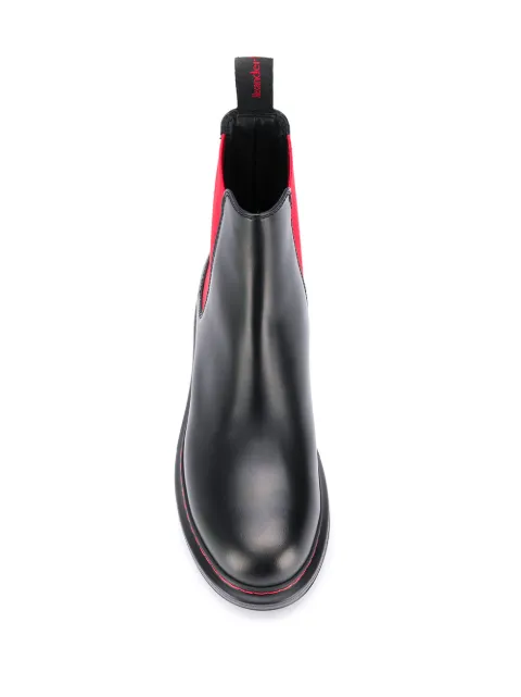 Alexander Mcqueen Ankle Boots Black New Liquid Spazz