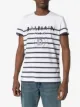 Balmain striped logo print T-shirt