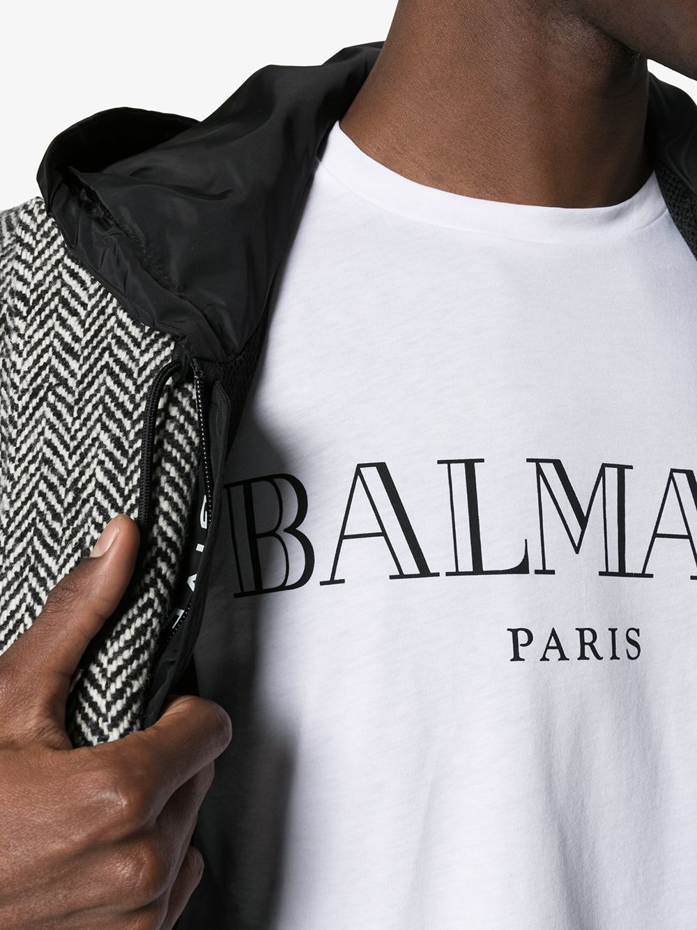 фото Balmain футболка paris с логотипом