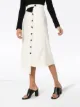 Low Classic asymmetric button-down skirt