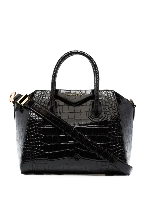 Givenchy 크로커다일 텍스처 스몰 토트 백
