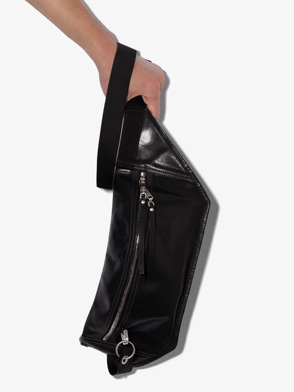 Rick Owens Cerberus Leather Belt Bag In Black | ModeSens