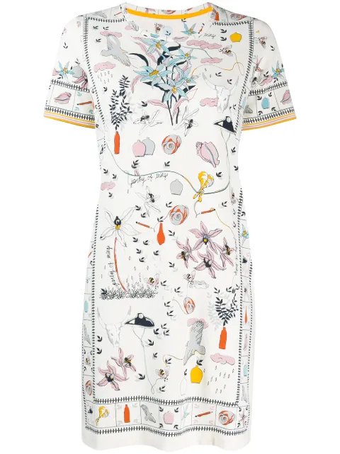 tory burch printed shirt dress