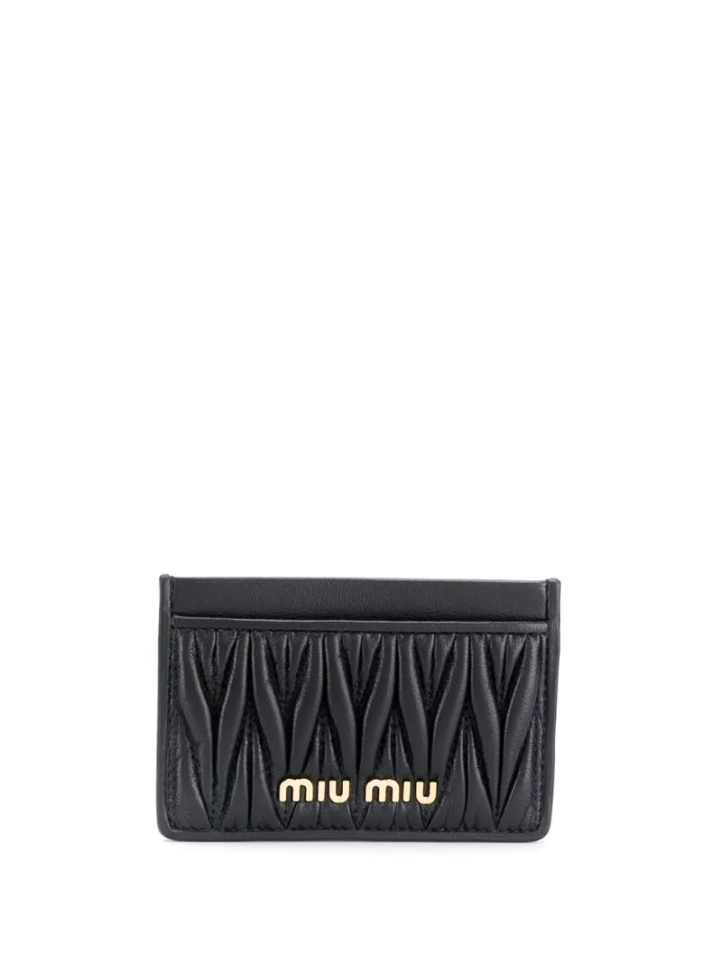 Miu Miu стеганый картхолдер