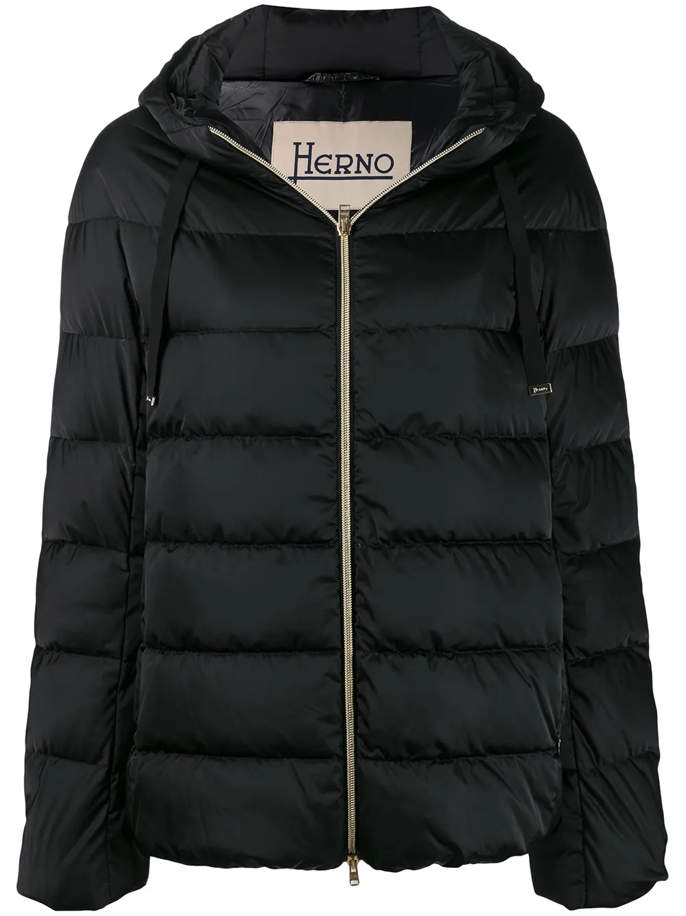 Herno chamarra capitonada con capucha | negro | Image 1