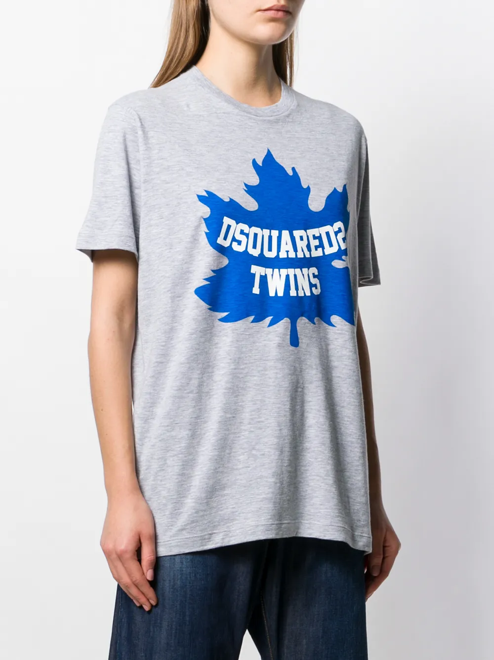 DSQUARED2 T-shirt met logo Grijs