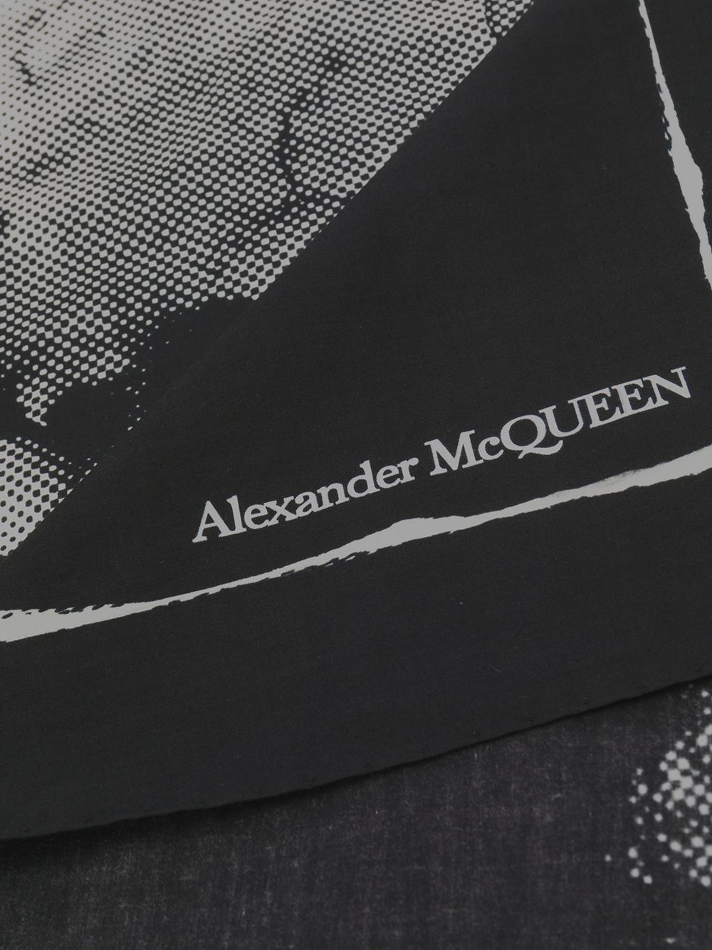 фото Alexander McQueen шарф с графичным принтом