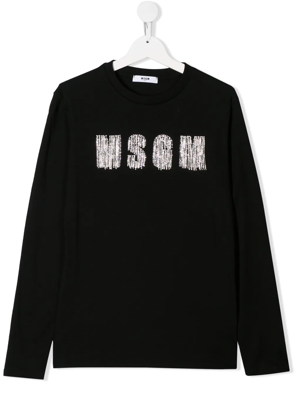 MSGM Kids Sweater verfraaid met kristallen Zwart