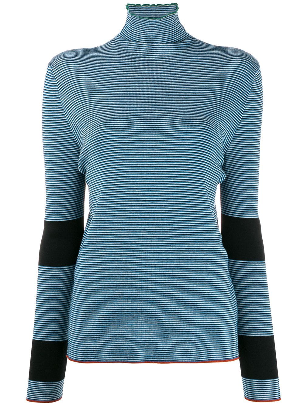 Marni Striped Knitted Top In Blue