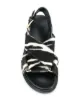 Marni Fussbett zebra-print crisscross sandals