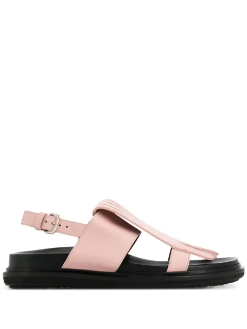 marni fringed fussbett sandals